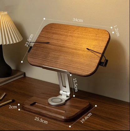 Premium Wooden Adjustable Laptop & Book Stand