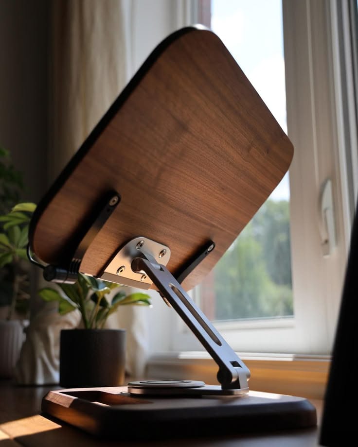 Premium Wooden Adjustable Laptop & Book Stand