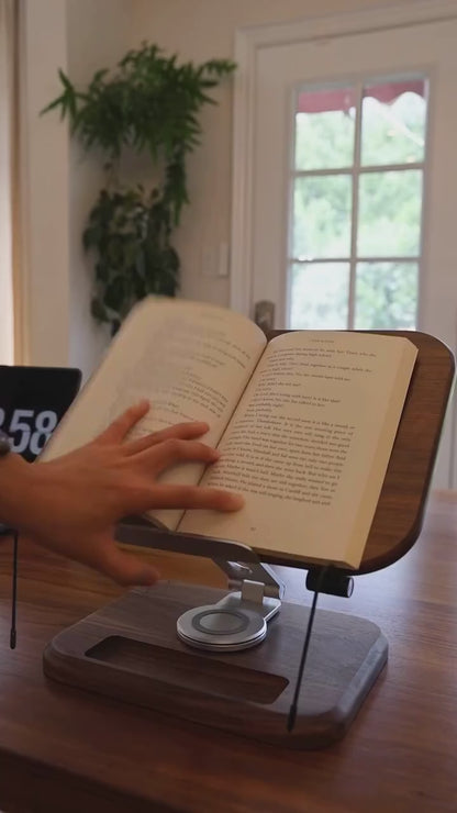 Premium Wooden Adjustable Laptop & Book Stand