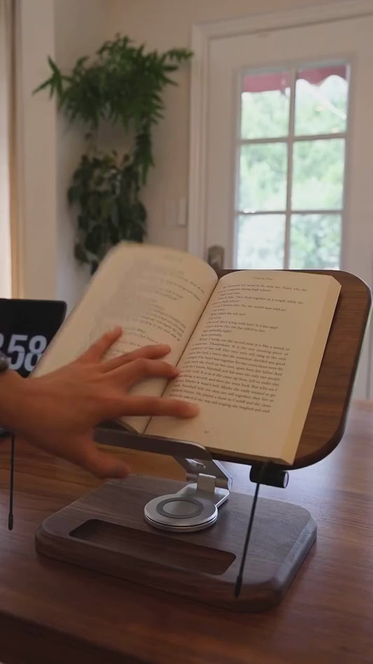Premium Wooden Adjustable Laptop & Book Stand